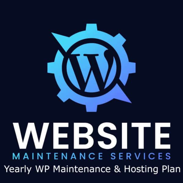Product Illustration - yearly WordPress website maintenance plus hosting