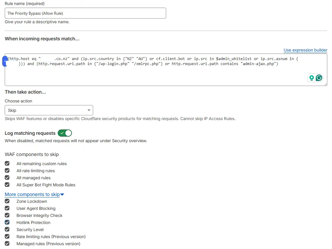 Rule #2 The Priority Bypass Allow Rule Screenshot 2026 04 07b