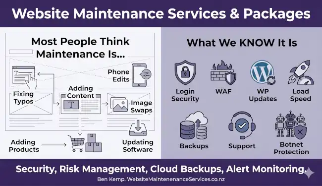 WP Website Maintenance Services Packages 650 375